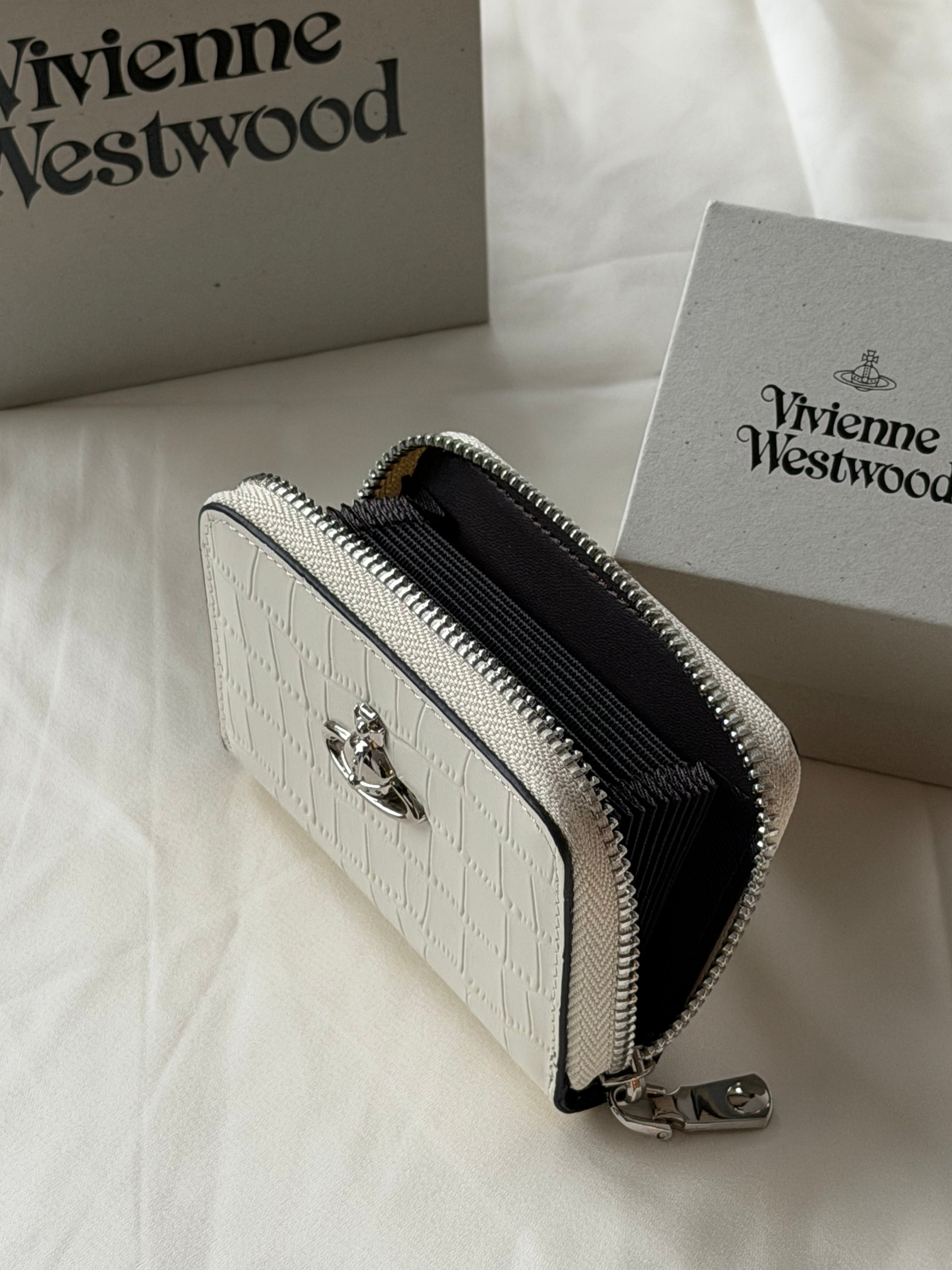 VW Accordion Zip Card Holder - White