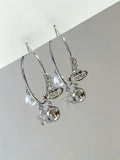 VW Mixed Charm Hoop Earrings