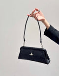 VW Jane Frame Purse - Glossy Black