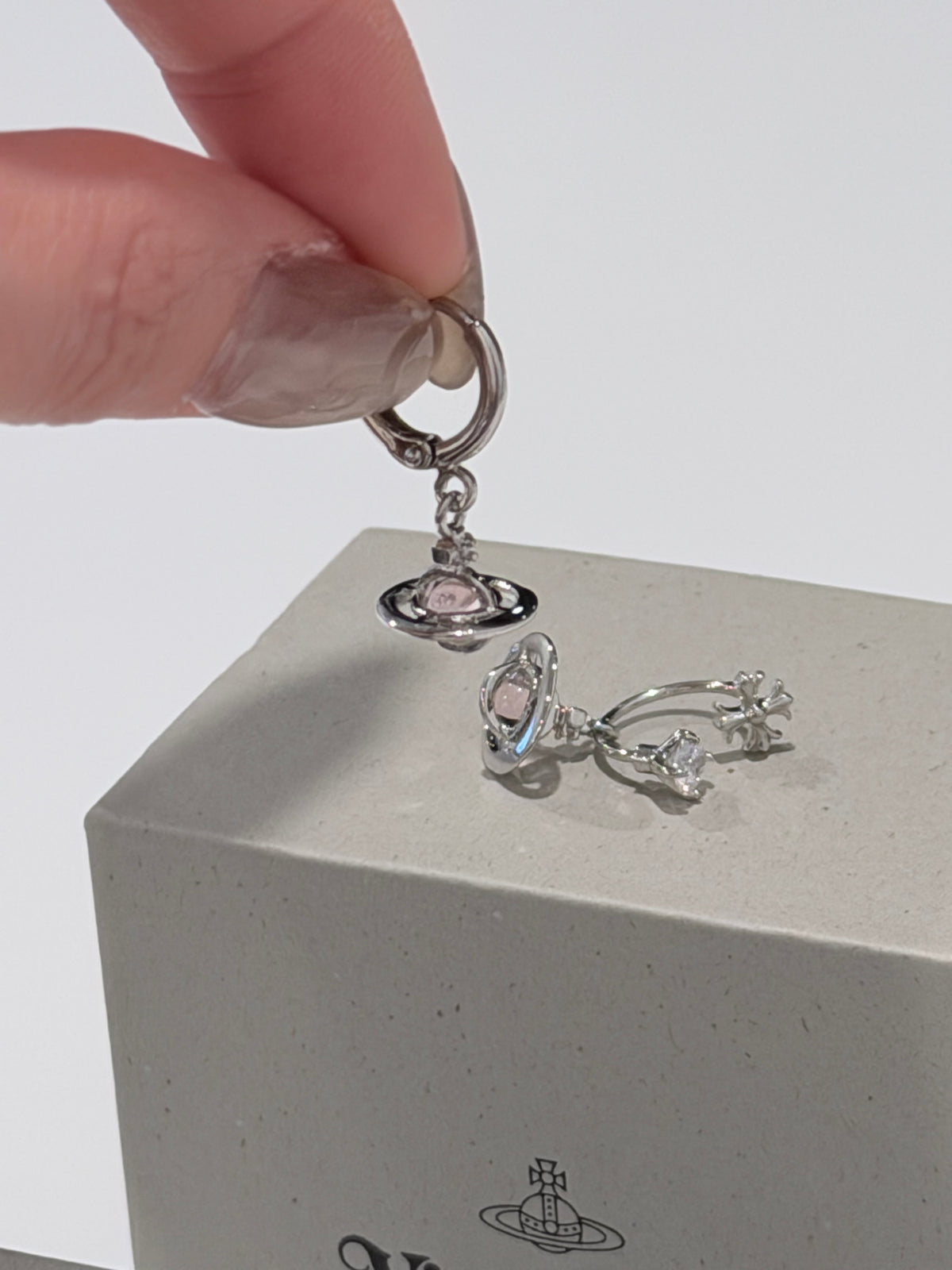Boucles d'oreilles pendantes VW Orb - Rose