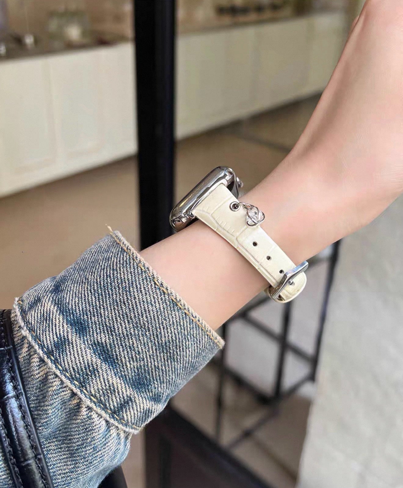 VW Charm Watch Strap - Cream