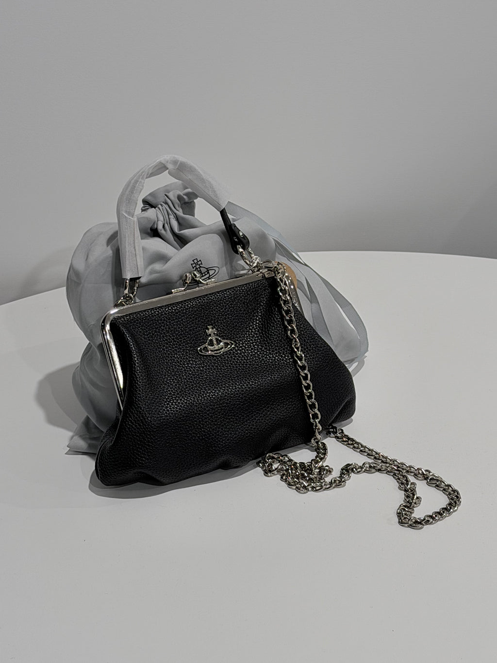 VW Granny Frame Purse - Matte Black