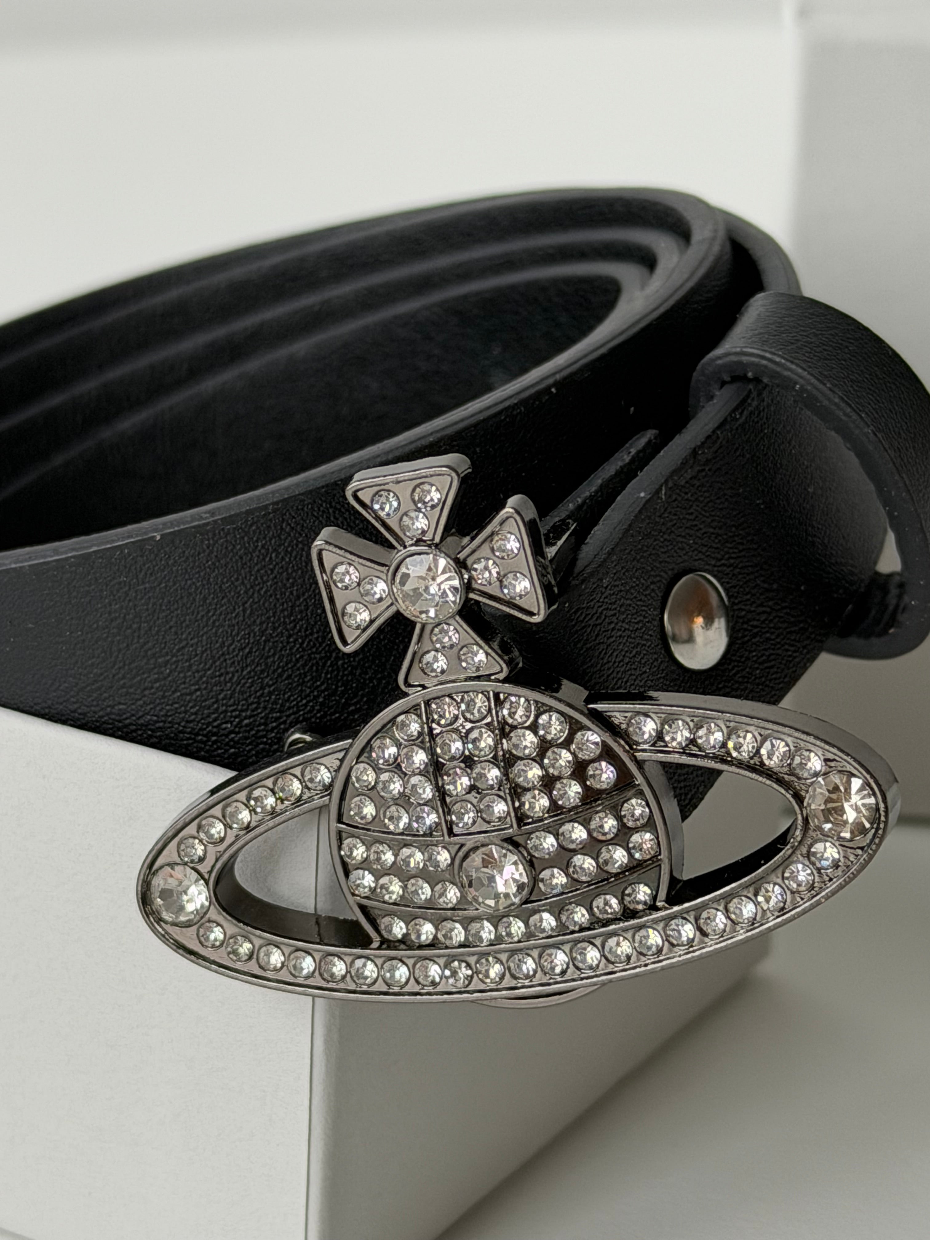 VW Medium Bas Relief Belt - Dark Gray