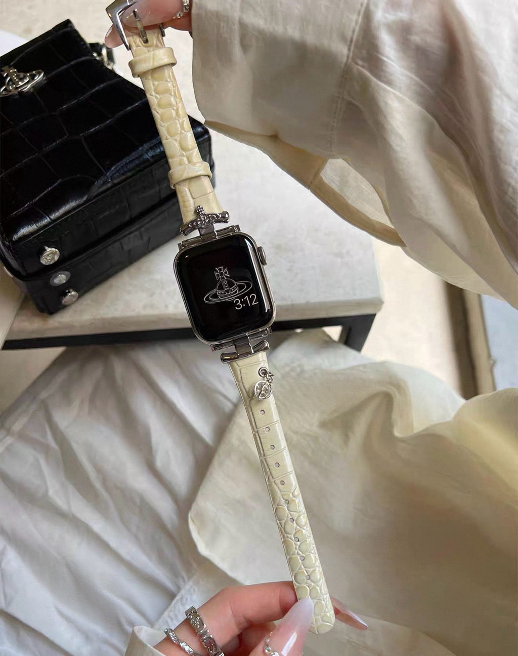 VW Charm Watch Strap - Cream
