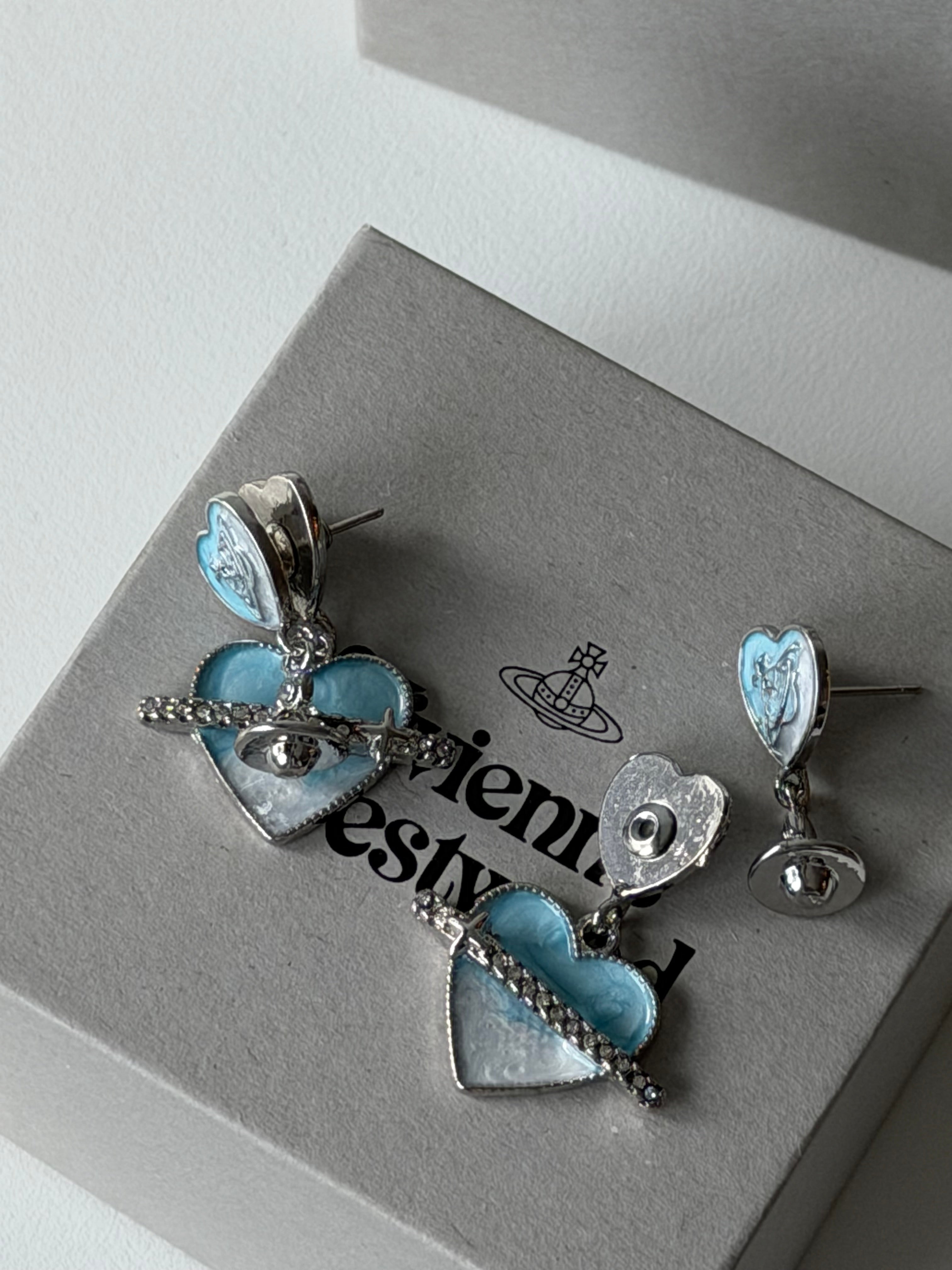 VW Heart Orb Earring Jacket Set