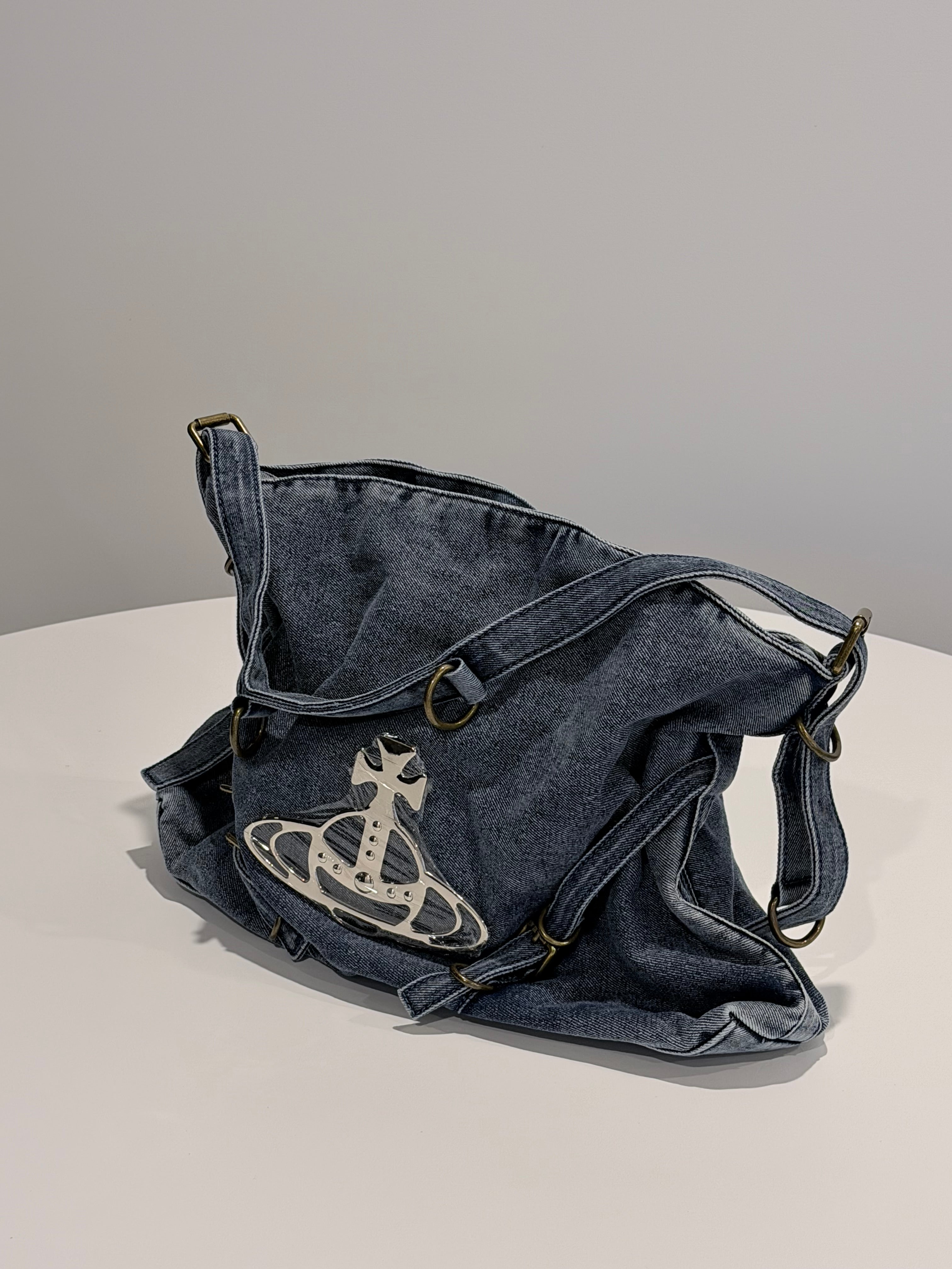 VW Maxime Large Shoulder Bag - Denim