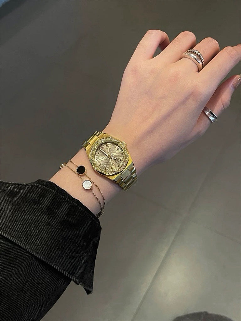 VW Wallace Watch - Gold/Gold Link