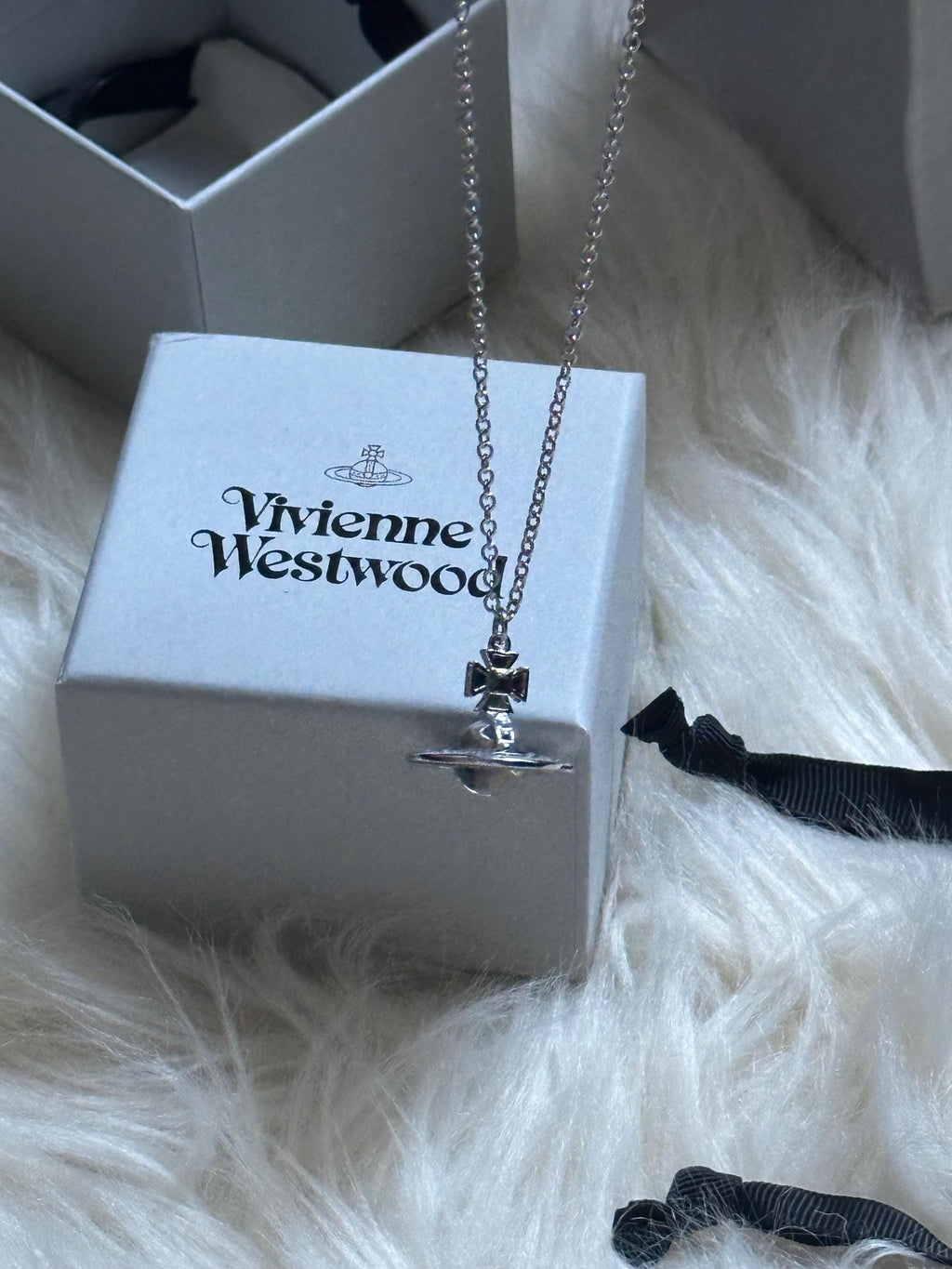 Vivienne Westwood Silver 3D Crown Necklace