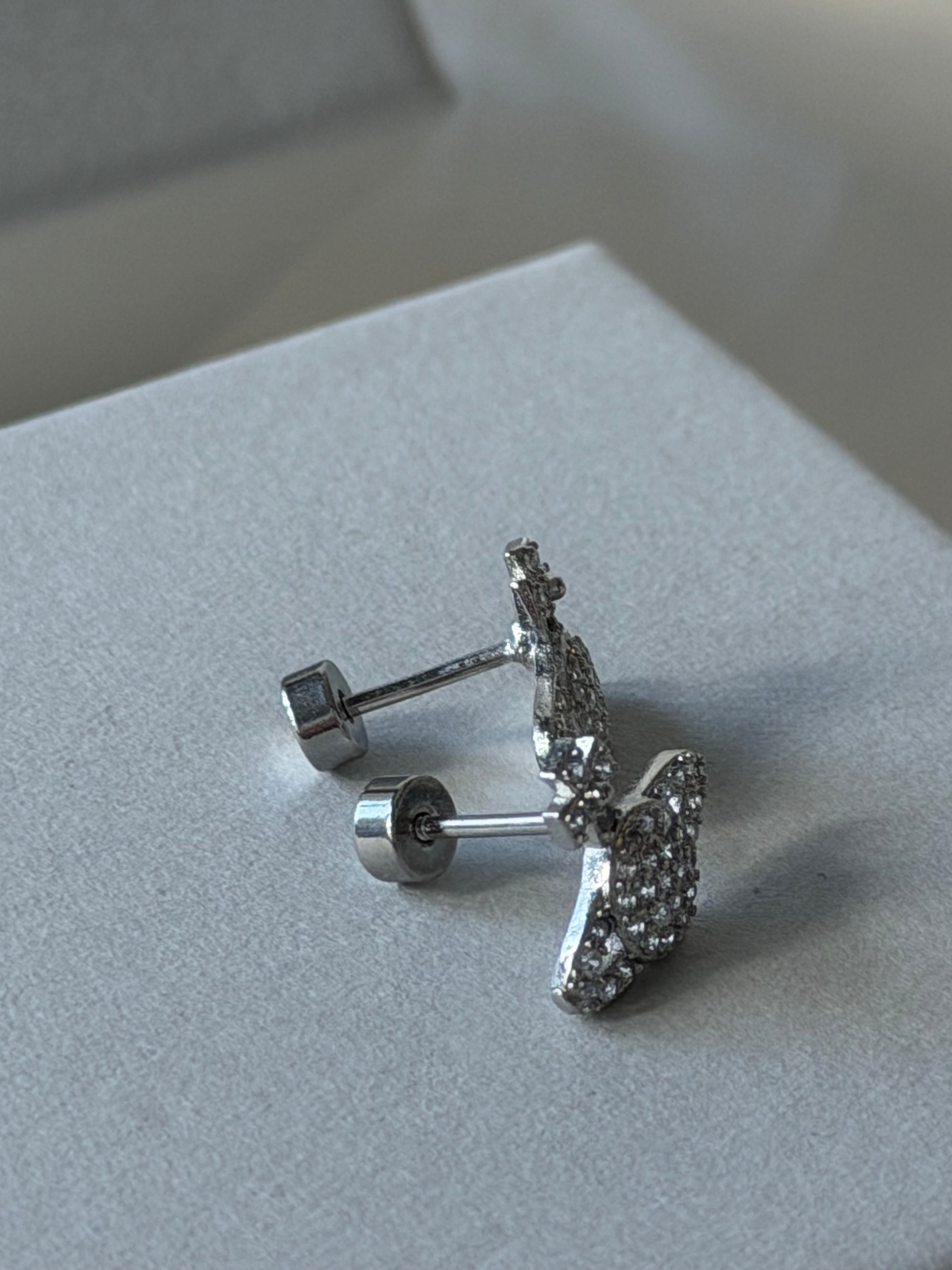 VW Grace Bas Relief Stud Earrings
