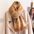 VW Double Side Allover Orb Print Scarf - Brown