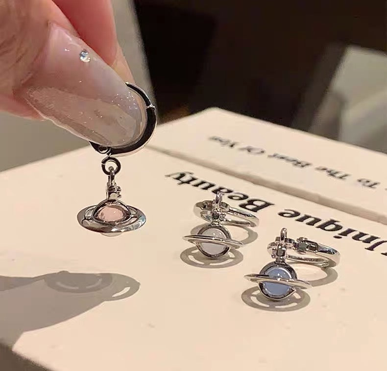VW Orb Drop Earring Set - Pink