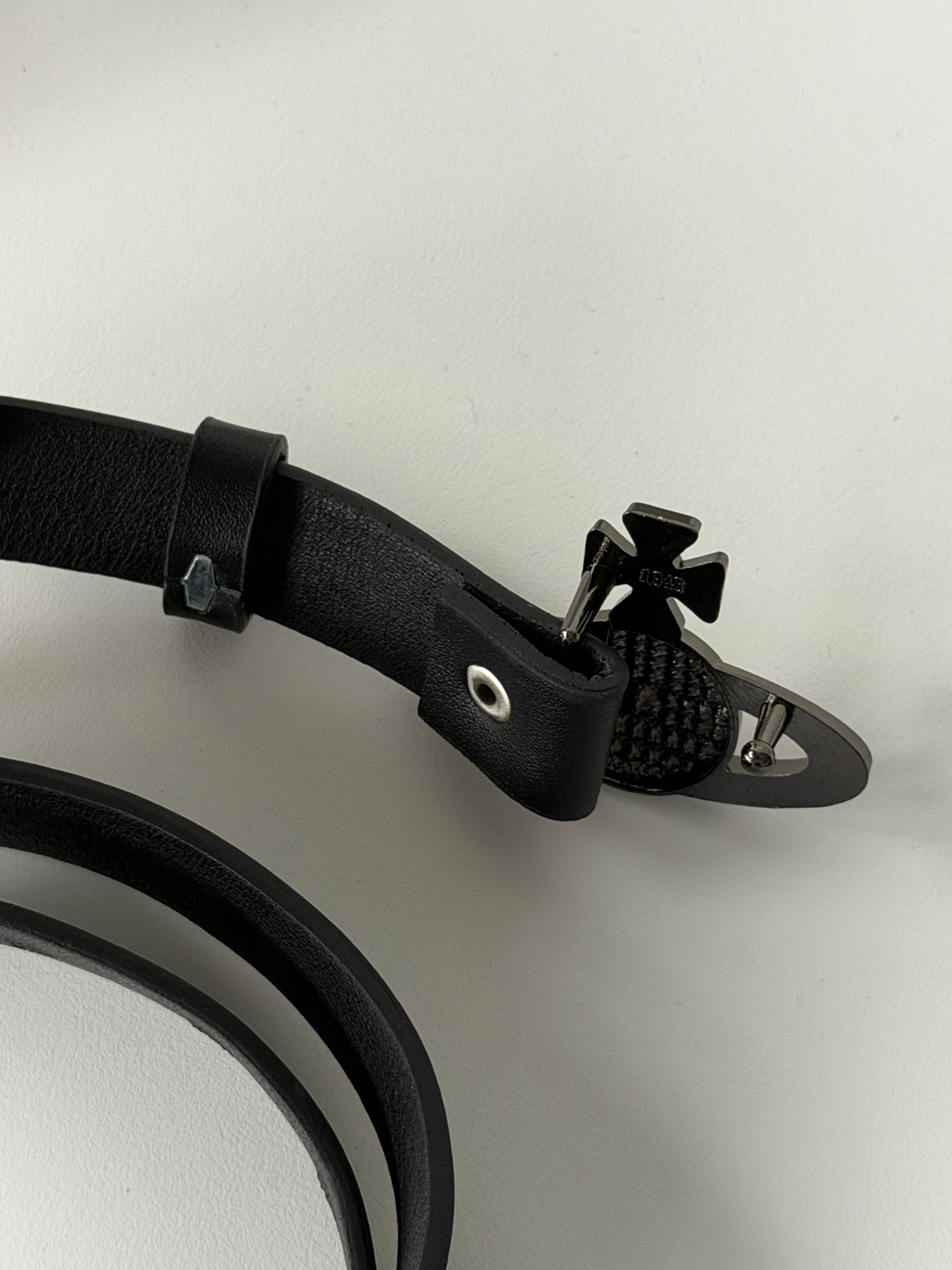 VW Medium Bas Relief Belt - Dark Gray