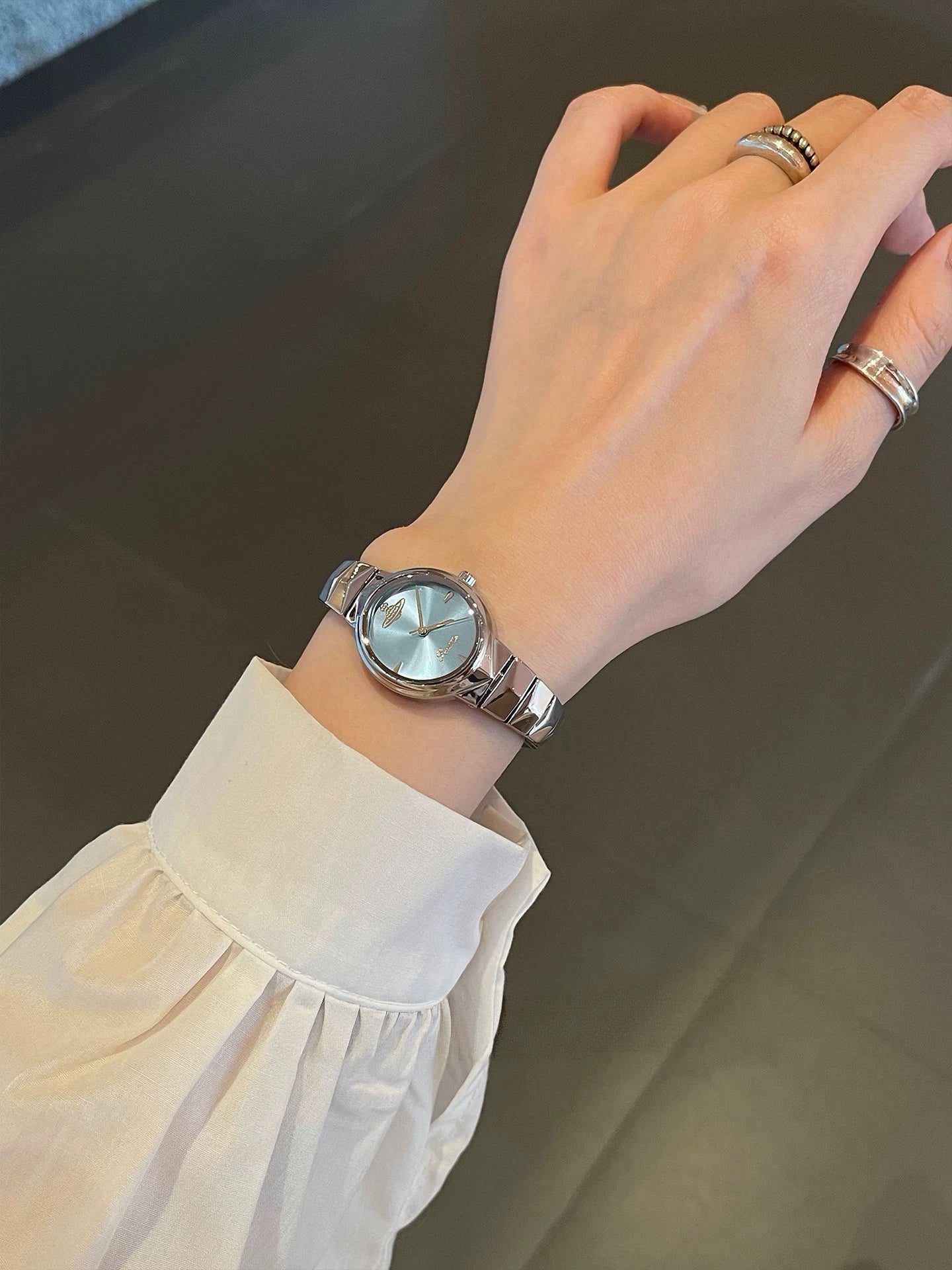 VW Armour Watch - Blue/Silver Link
