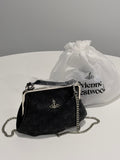 VW Granny Frame Purse - Black Print