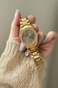 VW Wallace Watch - Khaki/Gold Link