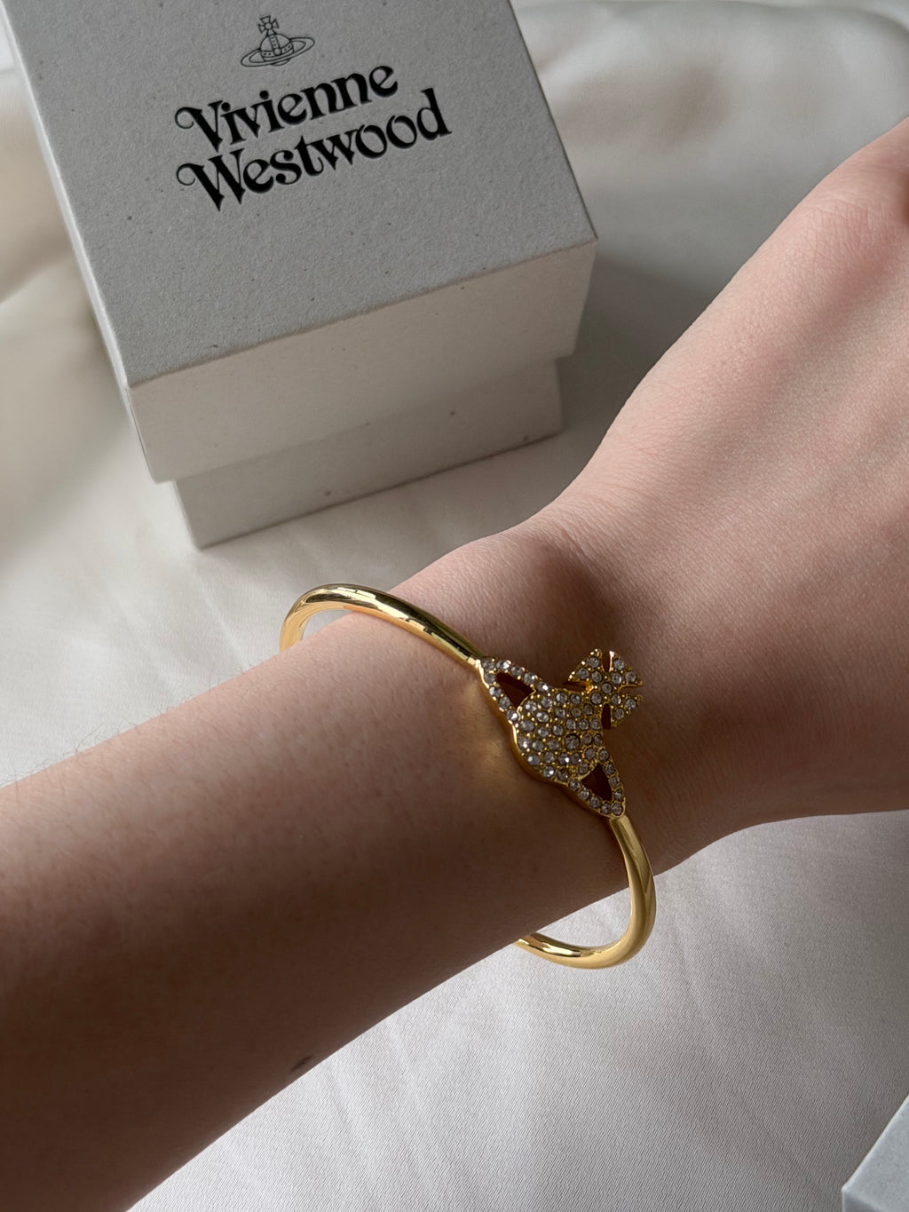 VW Mini Bas Relief Open Cuff Bracelet - Gold