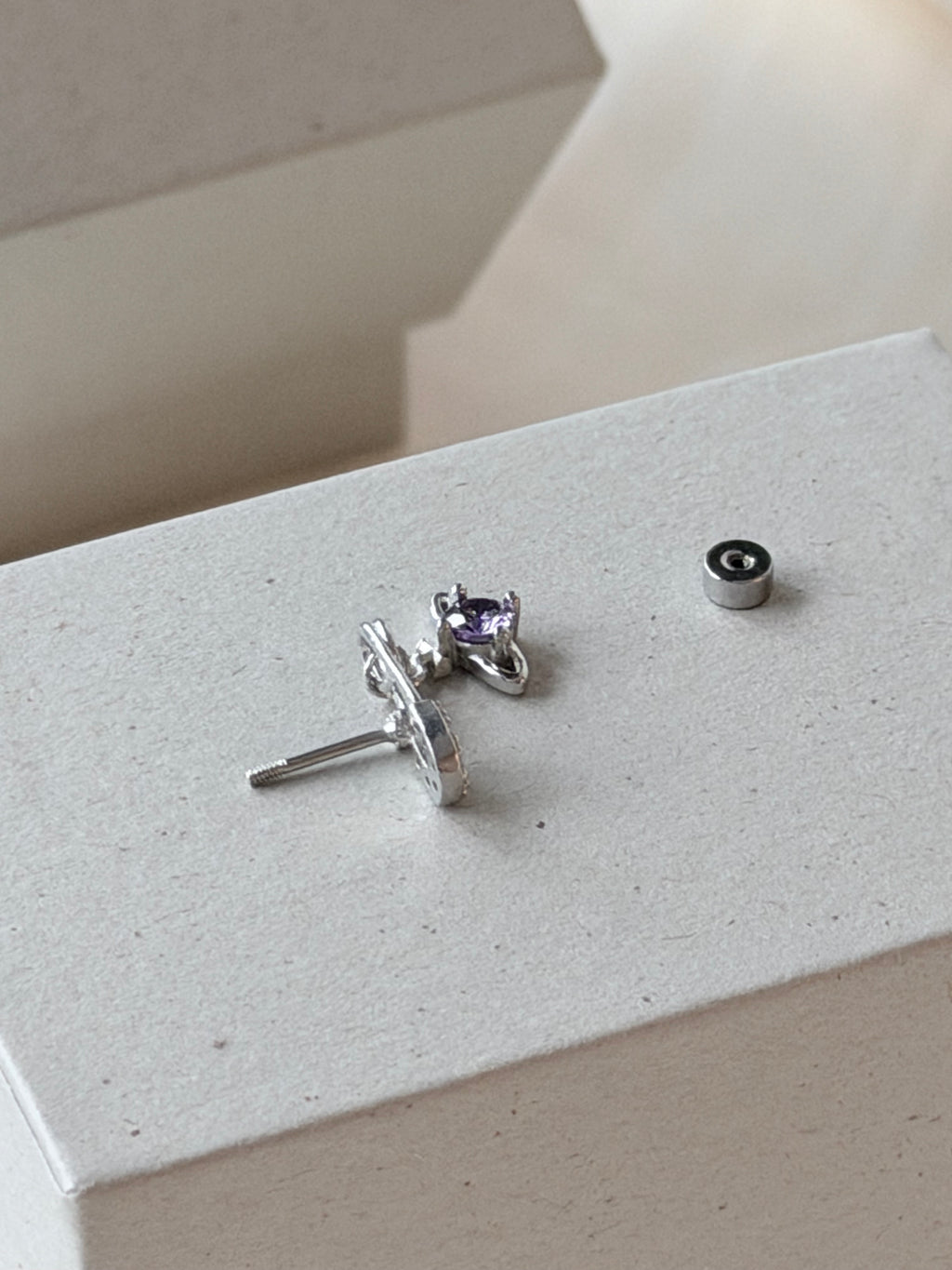 VW Mini Lucrece Earring - Purple