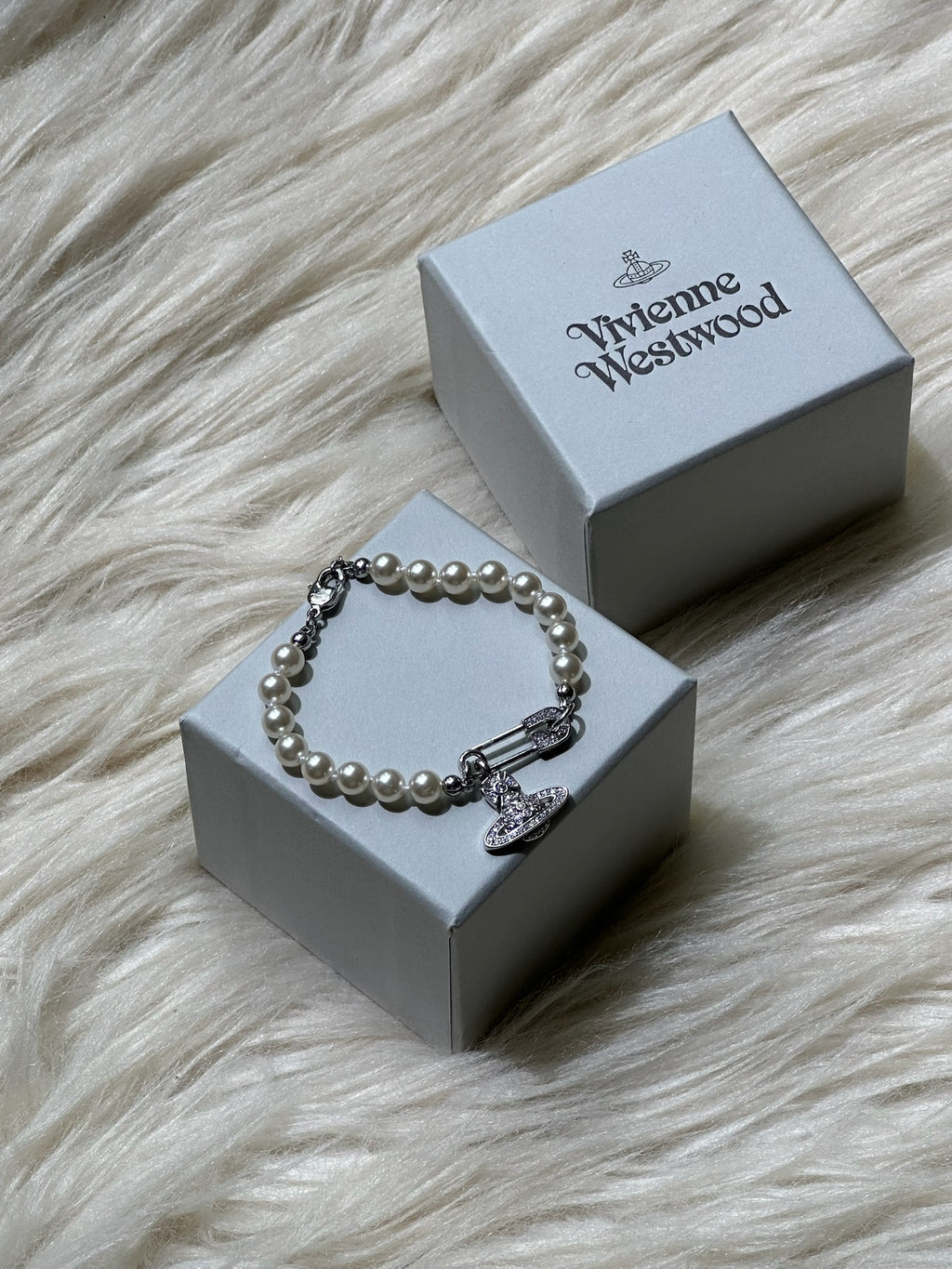VW Lucrece Pearl Bracelet - Silver