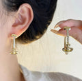 VW Bas Relief Hoop Earrings - Gold