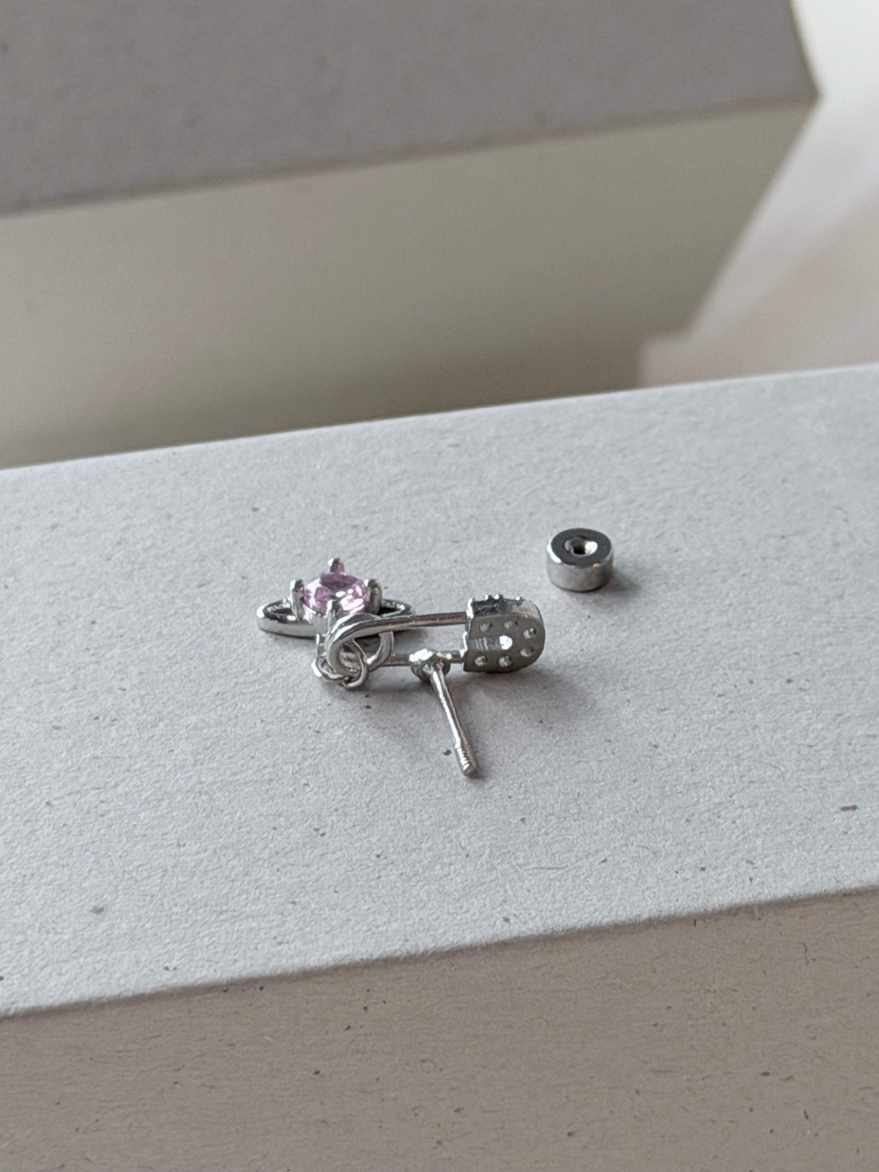 VW Mini Lucrece Earring - Pink
