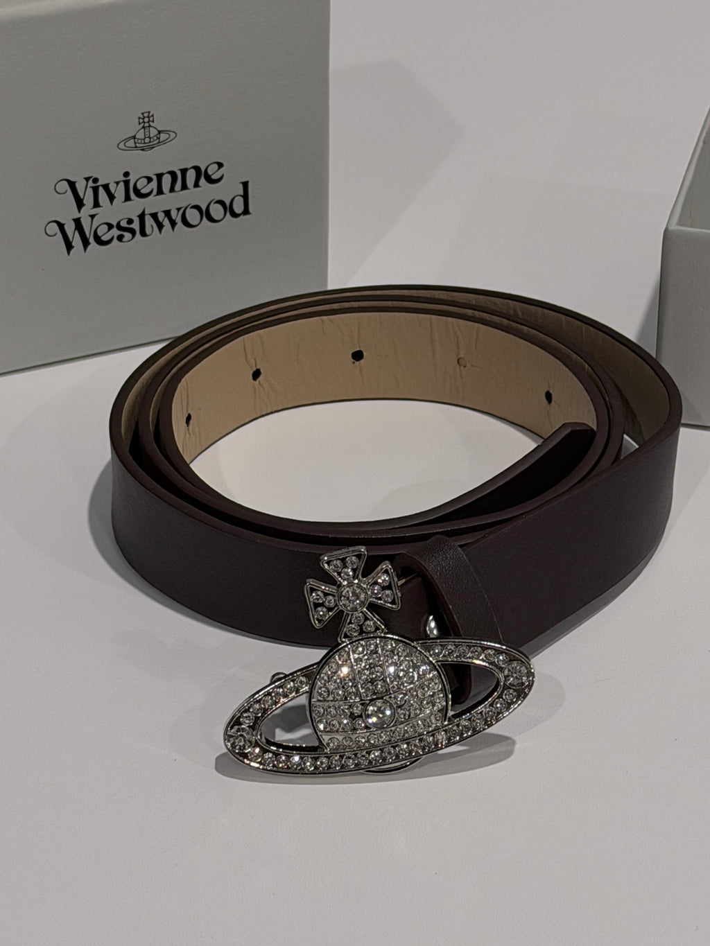 VW Medium Bas Relief Belt - Brown