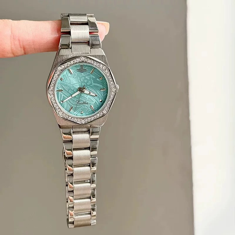 VW Wallace Watch - Blue/Silver Link