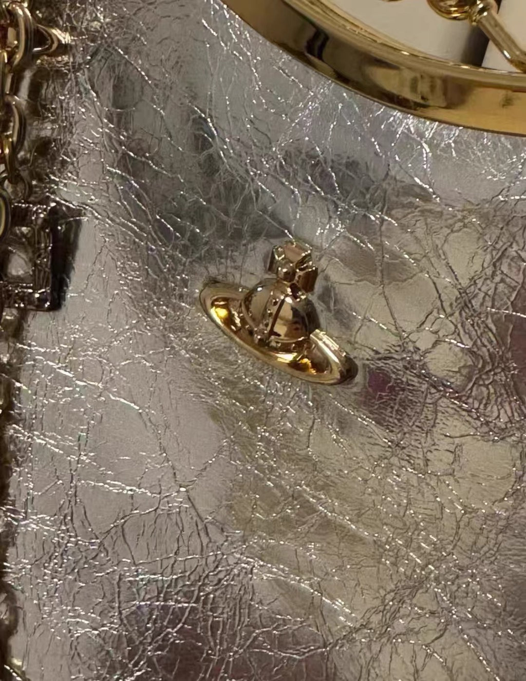 Sac à main à fermoir VW Charm - Argenté