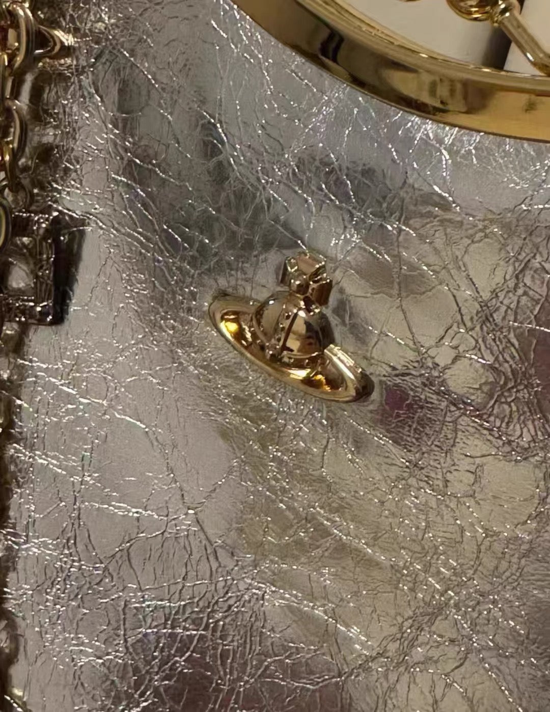 Sac à main à fermoir VW Charm - Argenté