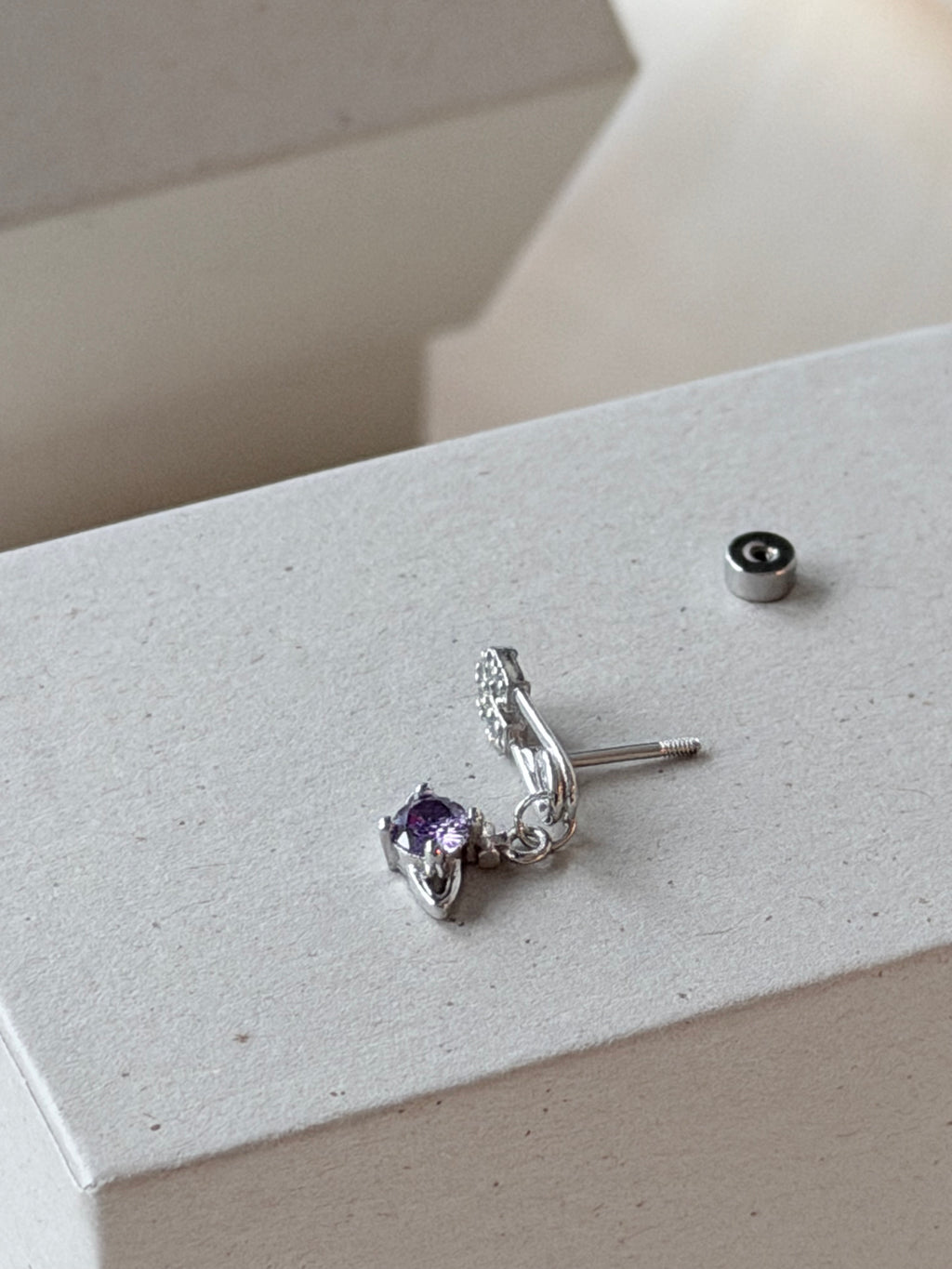 VW Mini Lucrece Earring - Purple