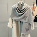 VW Orb Print Scarf - Grey