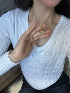 Vivienne Westwood Gold 3D Crown Necklace