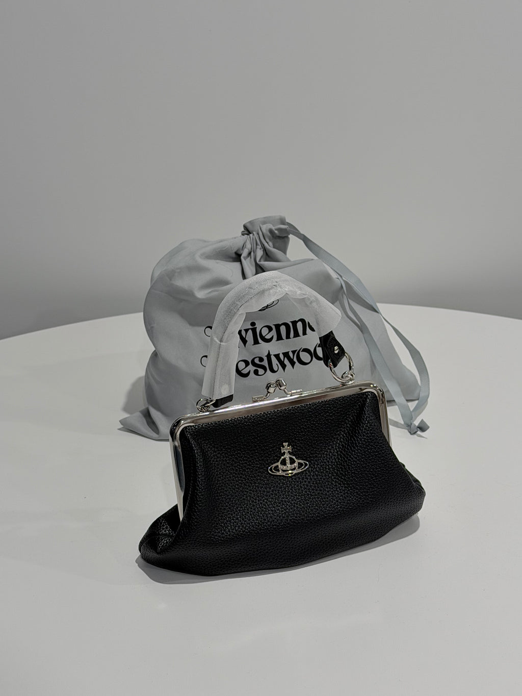VW Granny Frame Purse - Matte Black