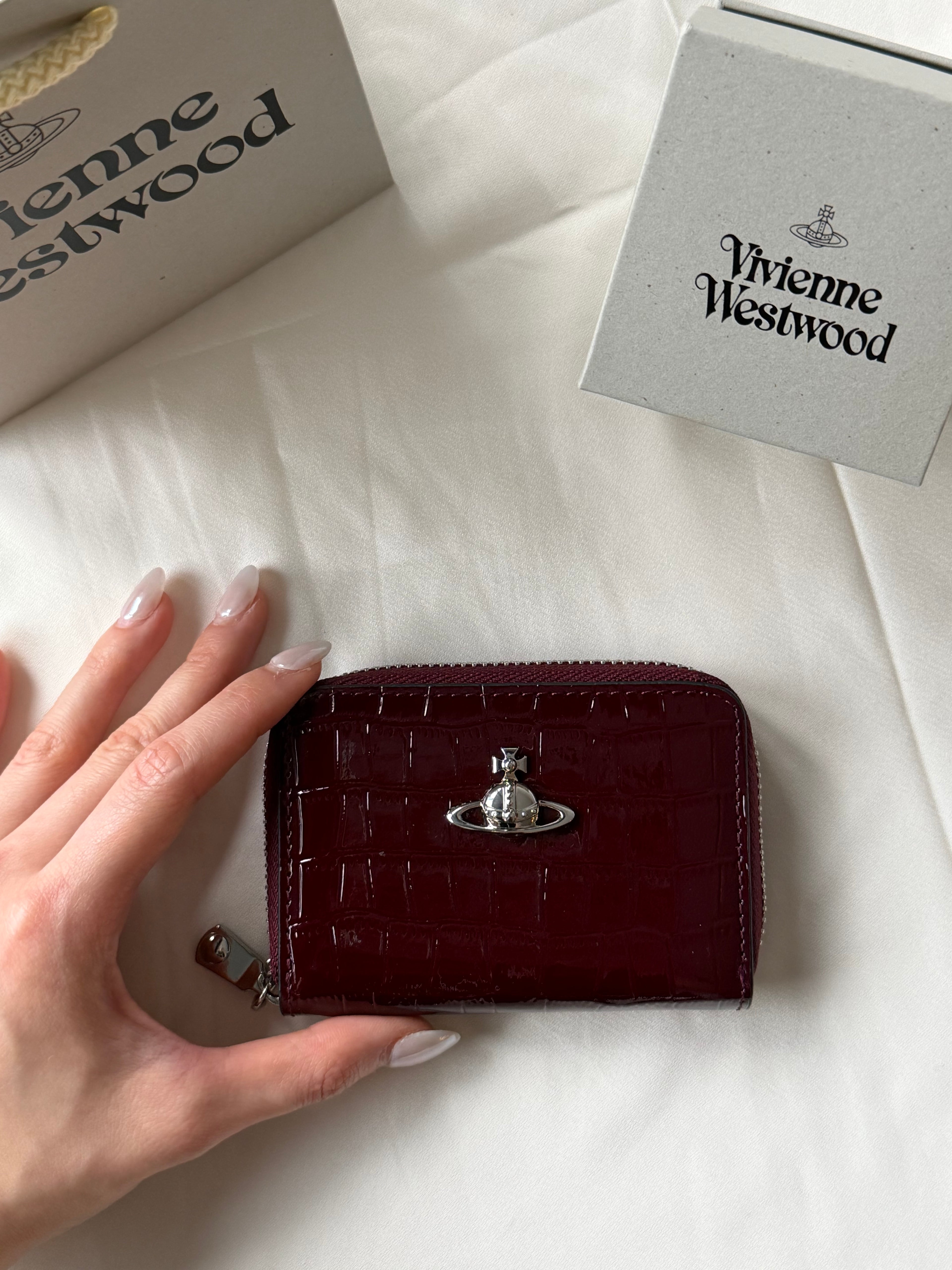 VW Accordion Zip Card Holder - Maroon