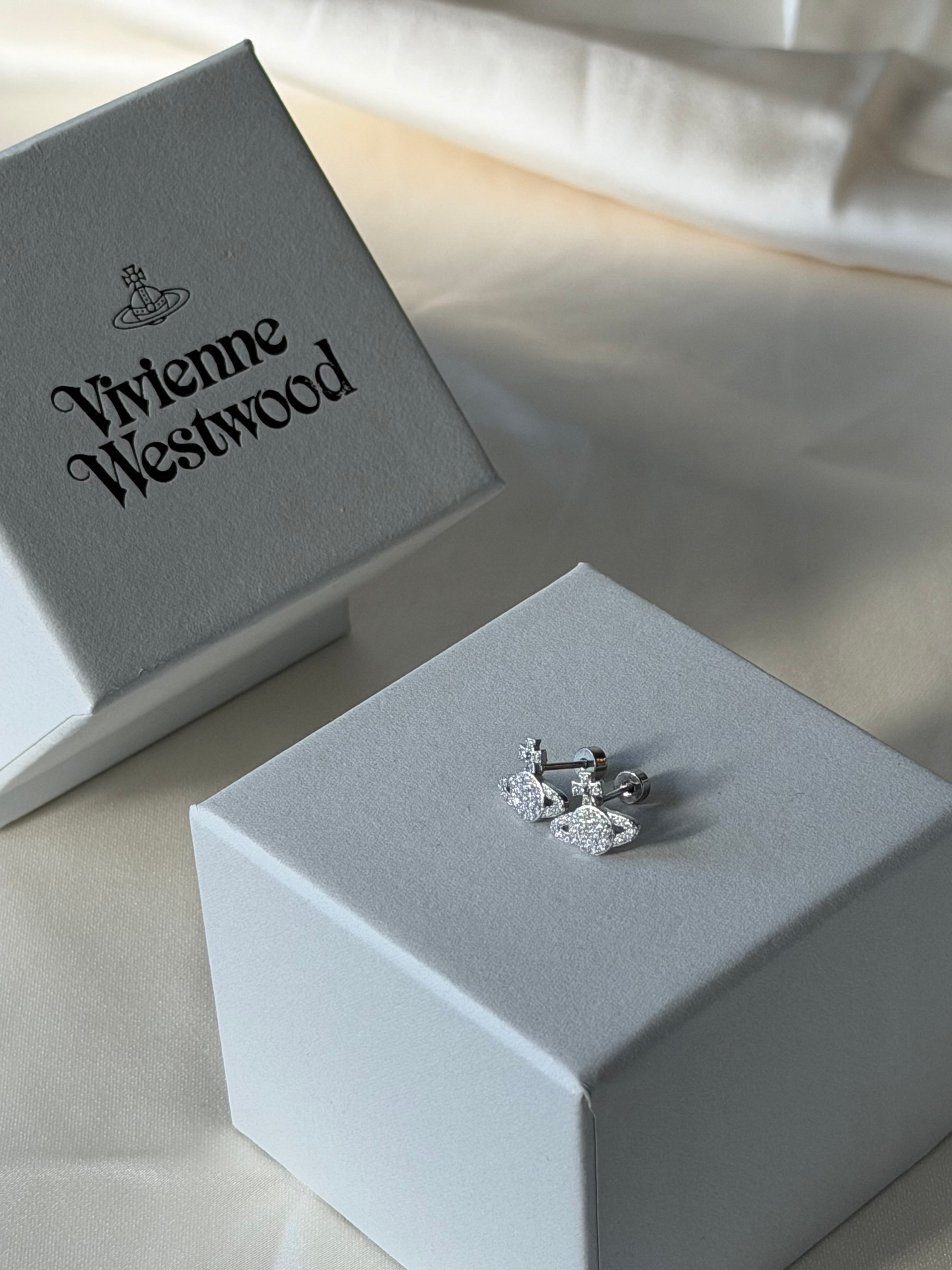 VW Grace Bas Relief Stud Earrings