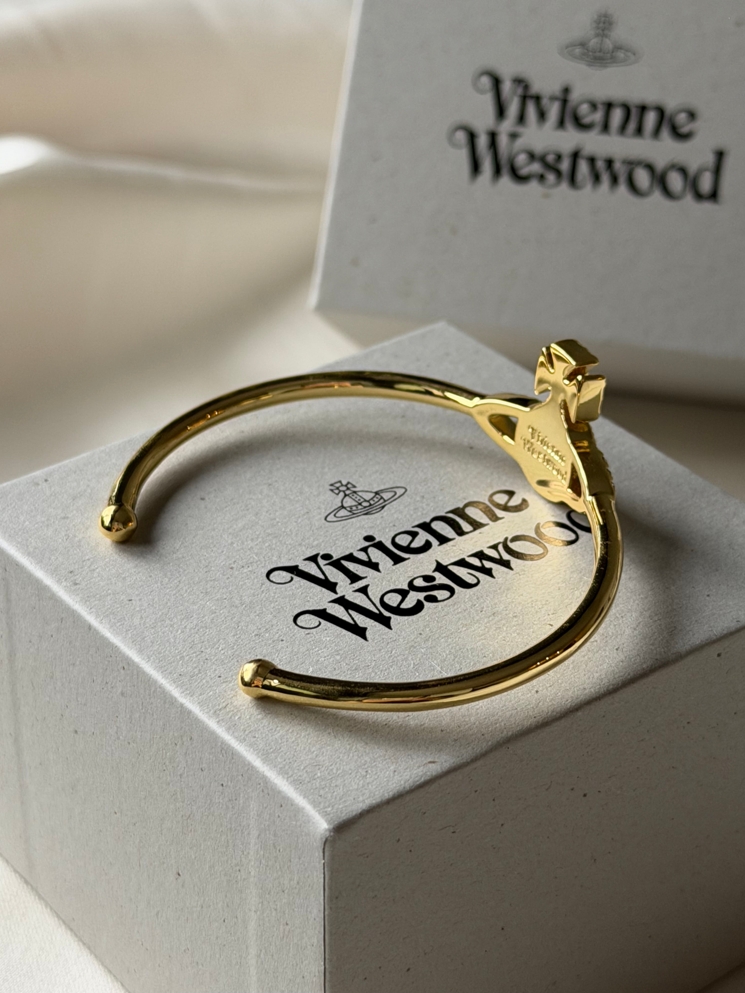 VW Mini Bas Relief Open Cuff Bracelet - Gold