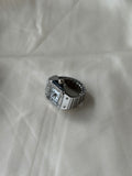 Santos Watch Ring - Silver White