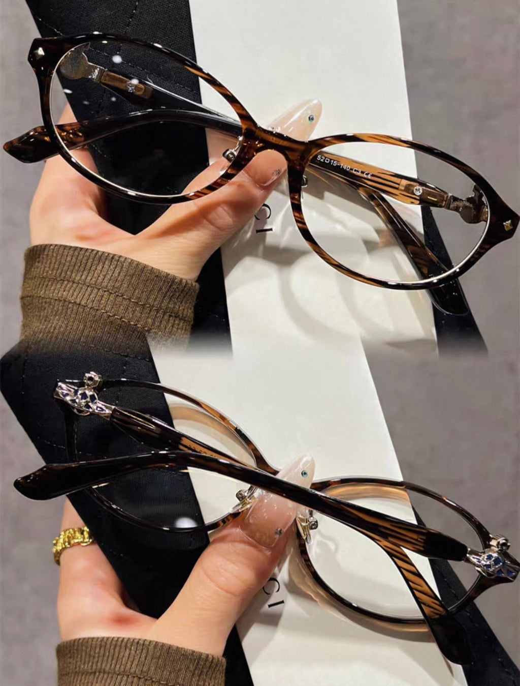 VW Vera Glasses - Brown Stripes