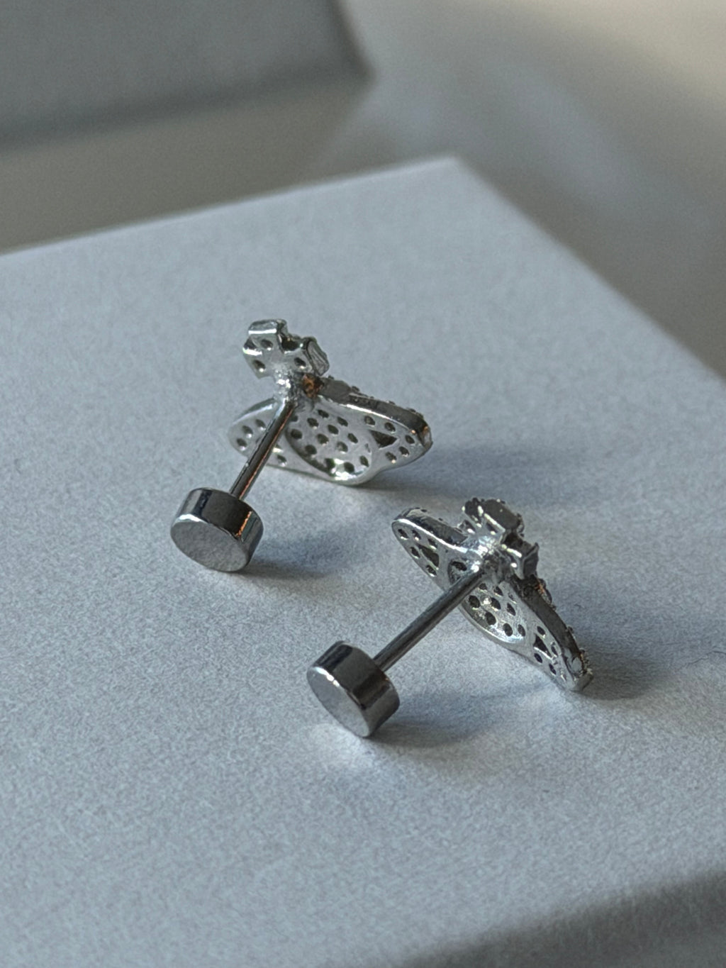 VW Grace Bas Relief Stud Earrings