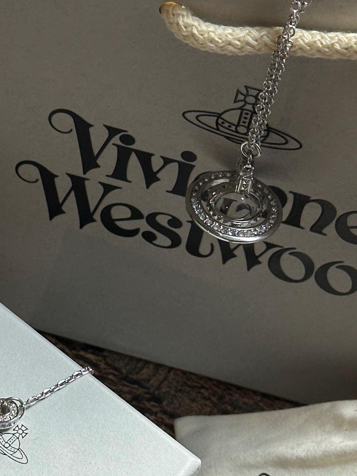 Vivienne Westwood Silver 3D Crown Necklace