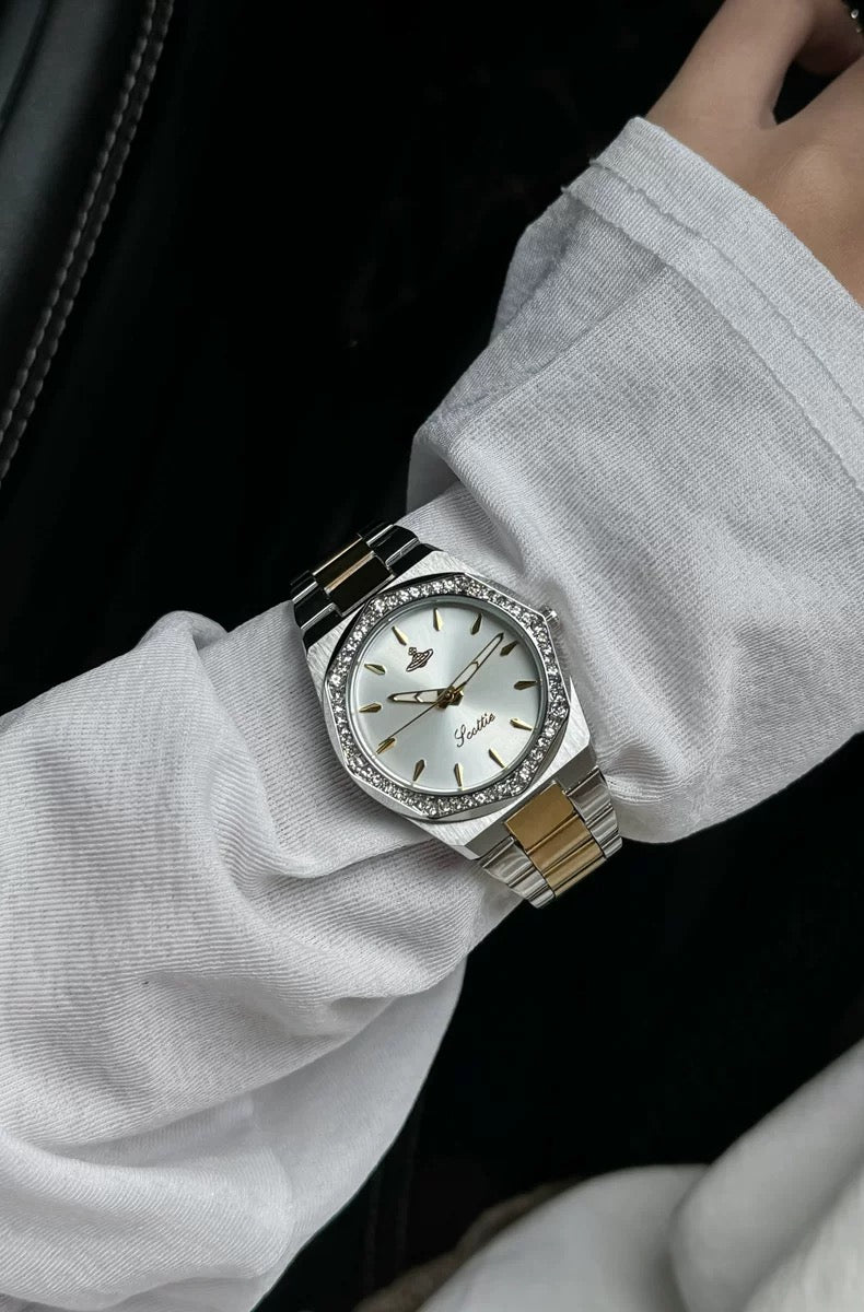VW Seymour Watch - White/Dual Link
