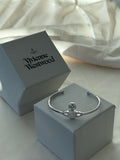 VW Mini Bas Relief Open Cuff Bracelet - Silver