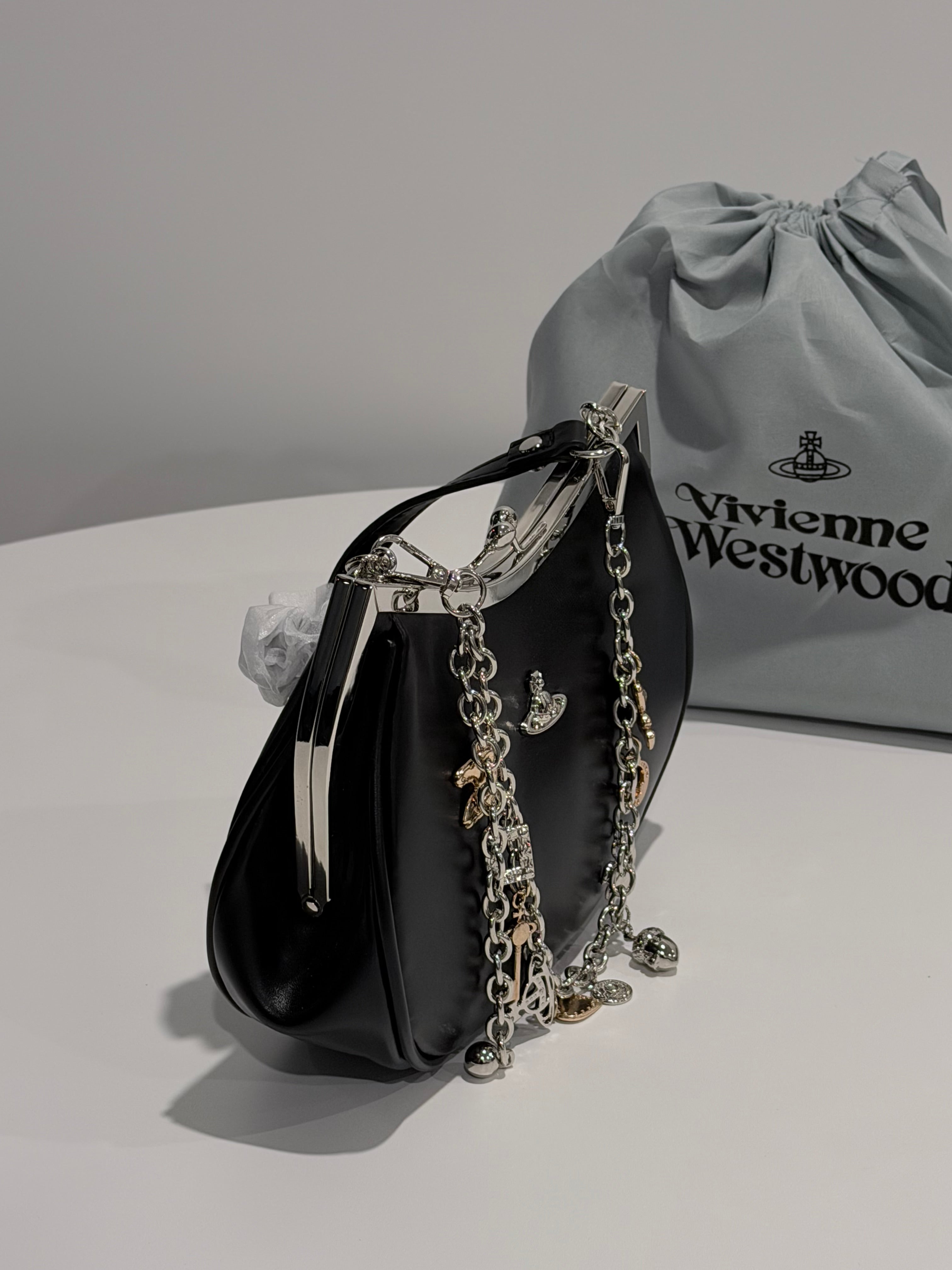 VW Charm Frame Purse - Matte Black
