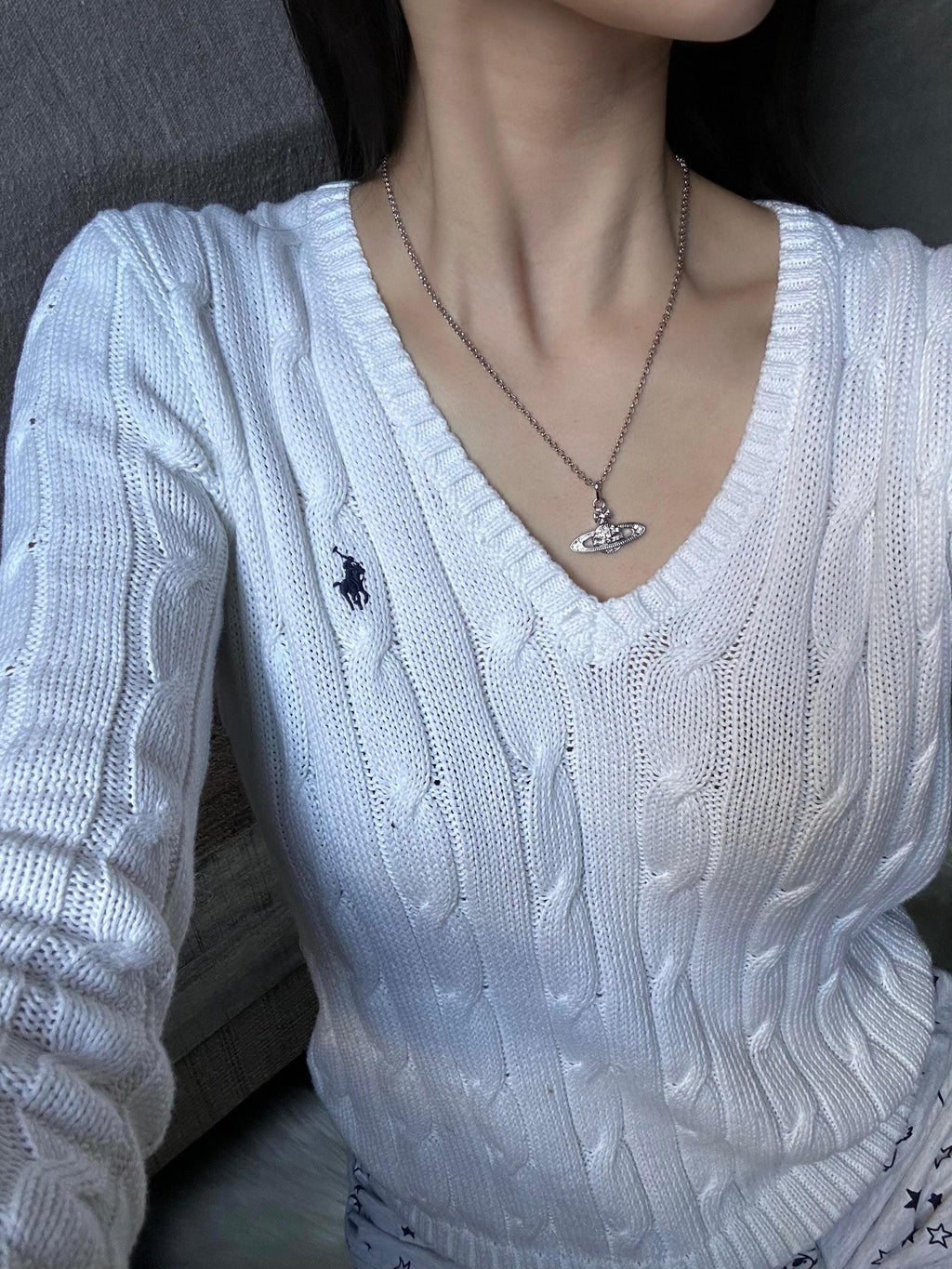 Vivienne Westwood Orb Pendant Necklace – Silver-Tone Designer Jewelry with Gift Box & Pouch