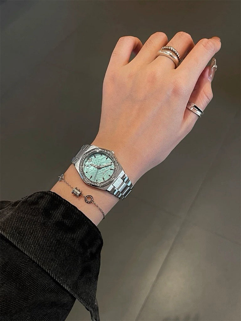 VW Wallace Watch - Blue/Silver Link