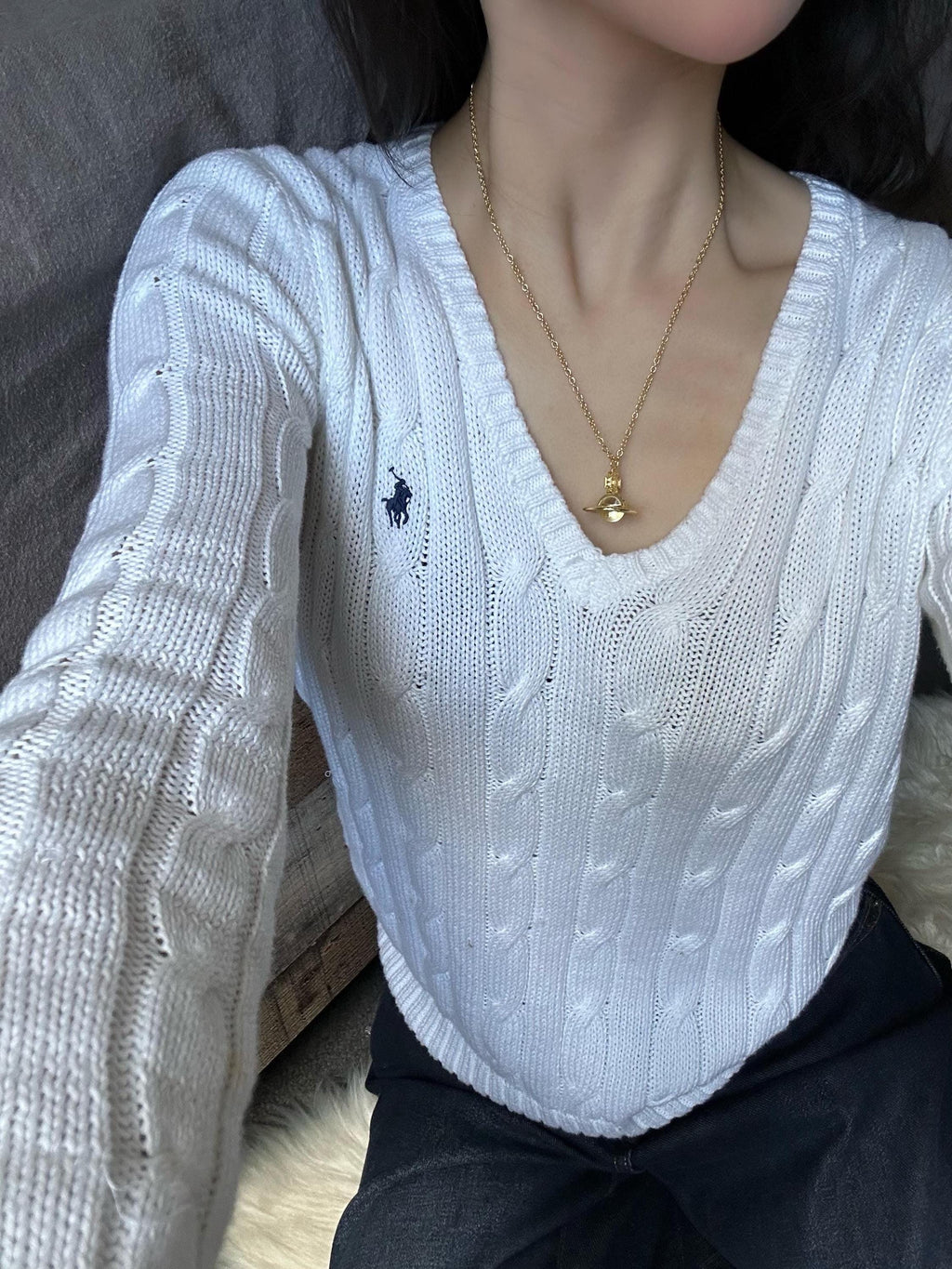 Vivienne Westwood Silver 3D Crown Necklace