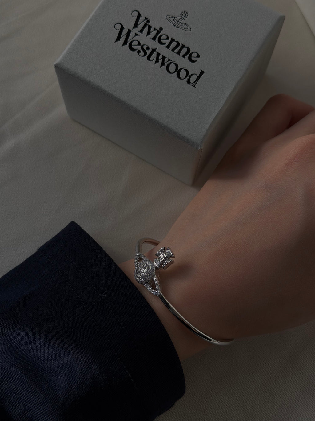 VW Mini Bas Relief Open Cuff Bracelet - Silver