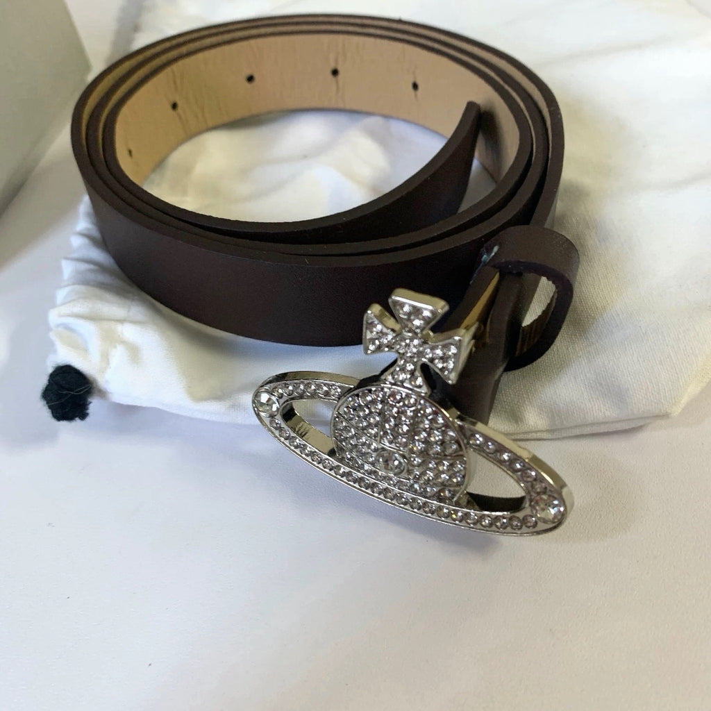 VW Medium Bas Relief Belt - Brown