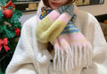 VW Orb Embroidered Scarf - Pink