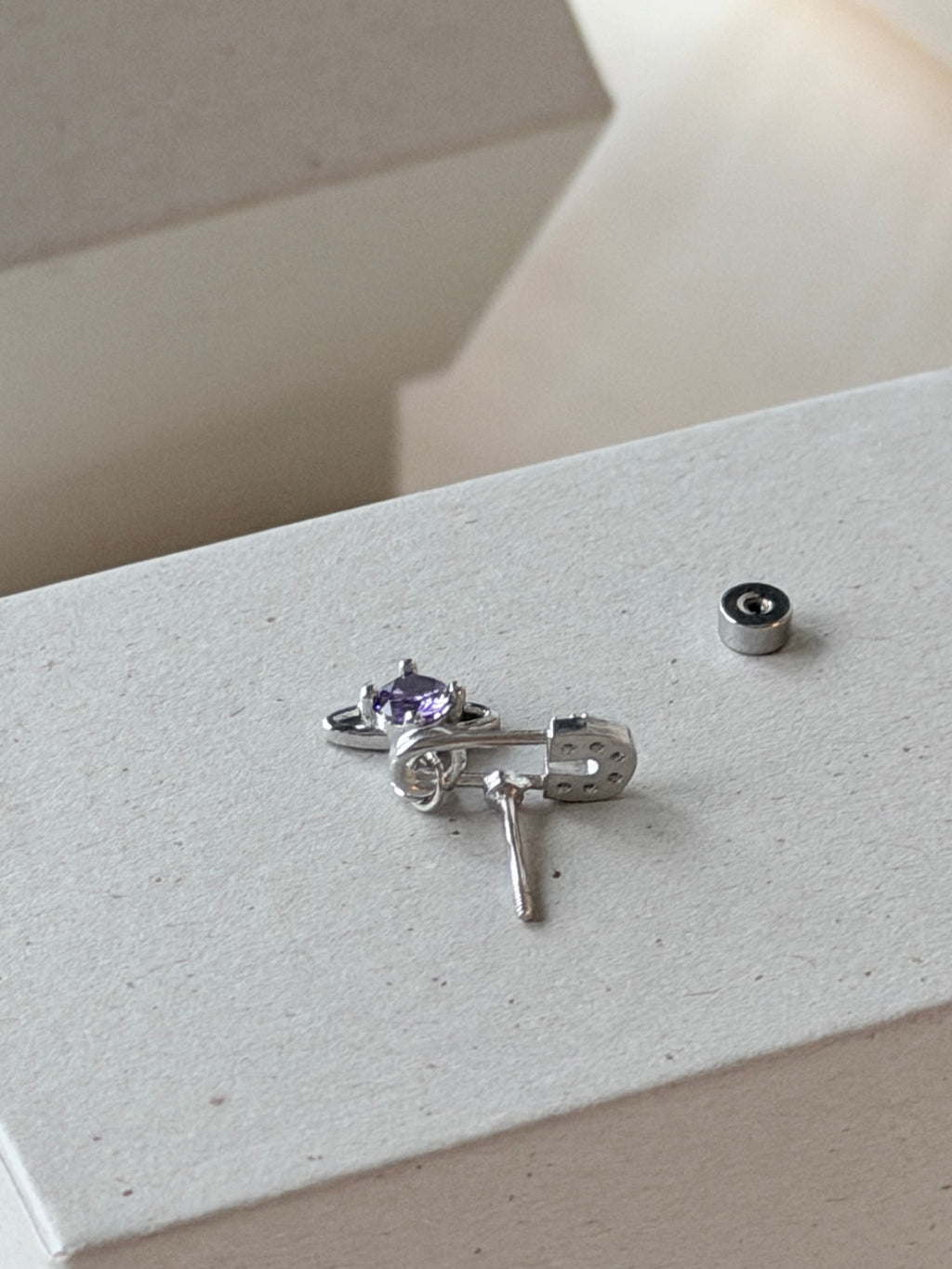 VW Mini Lucrece Earring - Purple
