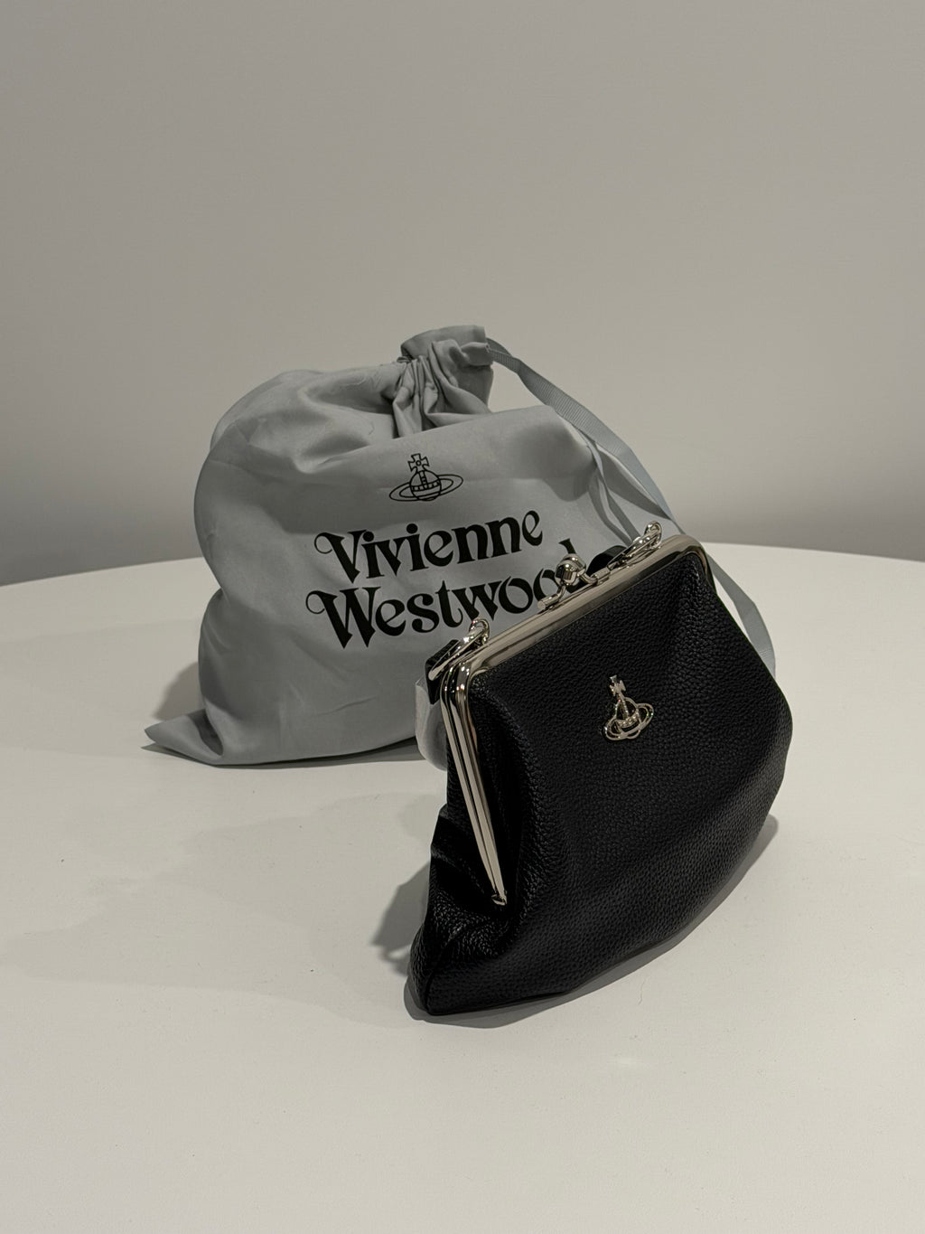 VW Granny Frame Purse - Matte Black